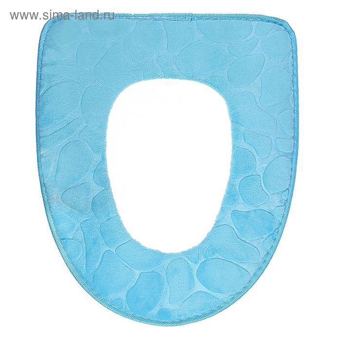 Чехол на сиденье для унитаза на липучках «Камни», 36×43 см, цвет МИКС - Фото 1