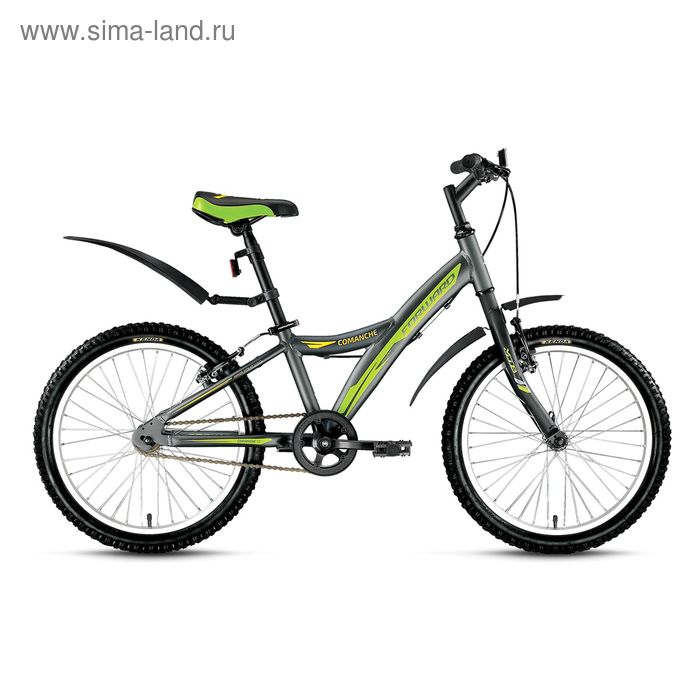 Велосипед 20" Forward Comanche 1.0, 2017 , цвет серый матовый, размер 10,5"