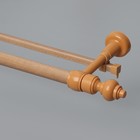 Карниз двухрядный, 200 см, d=2,8 см, бук - Фото 2