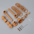 Карниз двухрядный, 200 см, d=2,8 см, бук - Фото 3