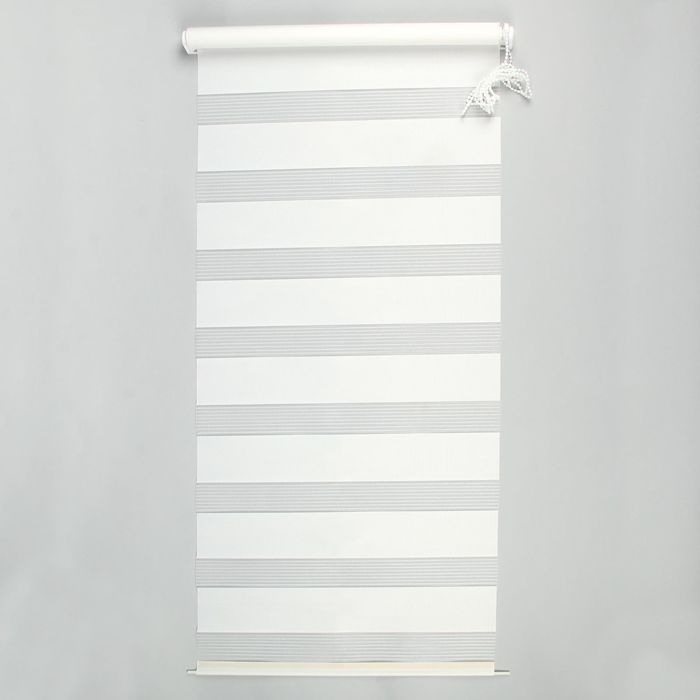 Штора-ролет «День и Ночь», размер 60х160 см, цвет белый