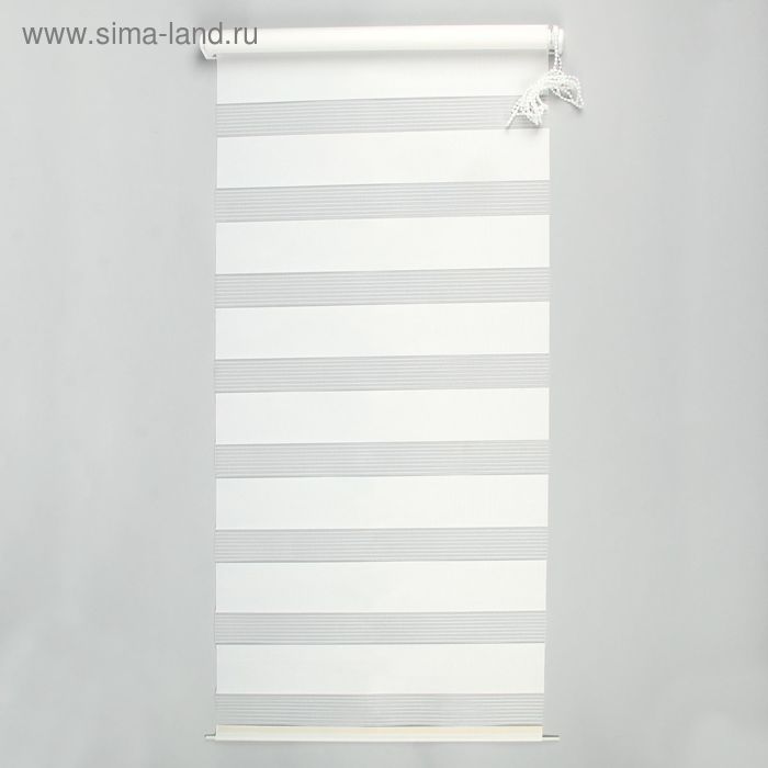 Штора-ролет «День и Ночь», размер 60×160 см, цвет белый