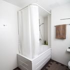 Тканевая штора для ванной комнаты, водонепроницаемый материал - Фото 1