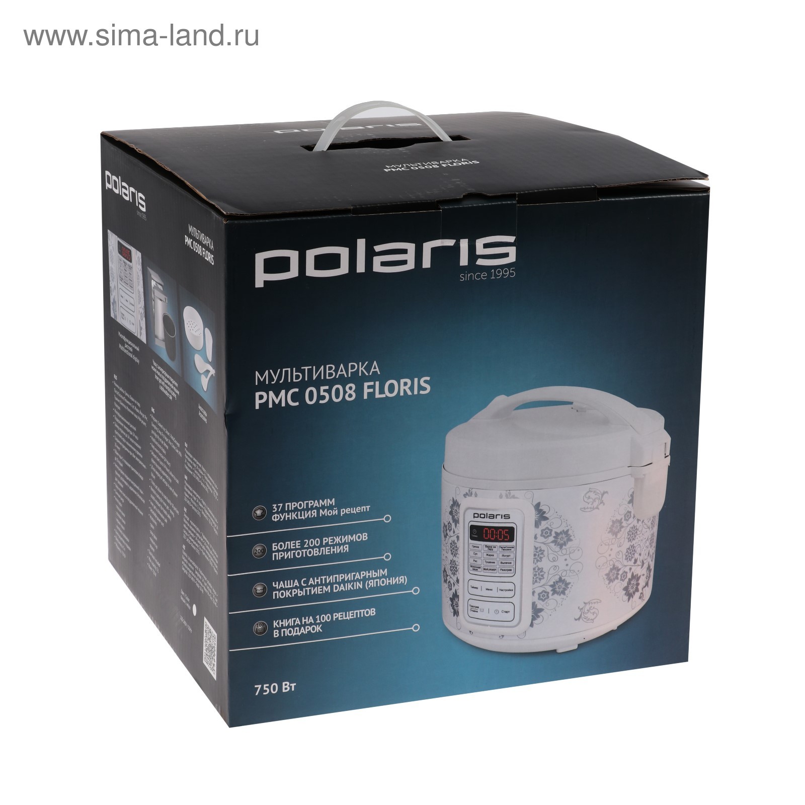 Мультиварка Polaris PMC 0508D Floris, 700 Вт, 5 л, 11 программ, отложенный  старт