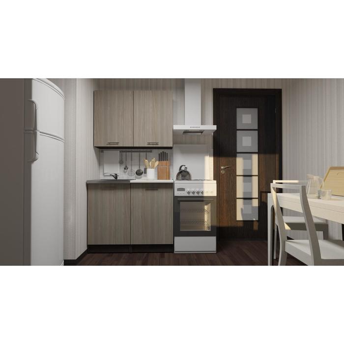 Кухонный гарнитур «Светлана мини», 1000×1570 мм, цвет ясень шимо светлый/венге - Фото 1