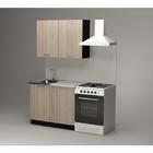 Кухонный гарнитур «Светлана мини», 1000×1570 мм, цвет ясень шимо светлый/венге - Фото 2