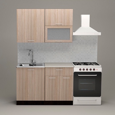 Кухонный гарнитур «Светлана лайт», 1200×1570 мм, цвет ясень шимо светлый/венге