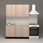 Кухонный гарнитур «Светлана медиум», 1400×1570 мм, цвет ясень шимо светлый/венге - Фото 1