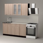 Кухонный гарнитур «Светлана стандарт», 1600×1570 мм, цвет ясень шимо светлый/венге - Фото 2