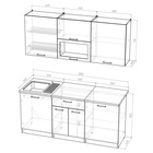 Кухонный гарнитур «Светлана макси», 1800×1570 мм, цвет ясень шимо светлый/венге - Фото 3