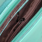 Сумка женская, отдел с перегородкой, наружный карман, длинный ремень, цвет мятный - Фото 5