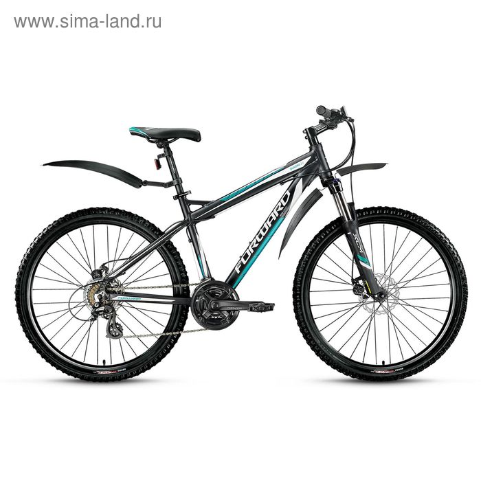 Велосипед 26" Forward Quadro 2.0 disc, 2015, цвет чёрный матовый, размер 19"