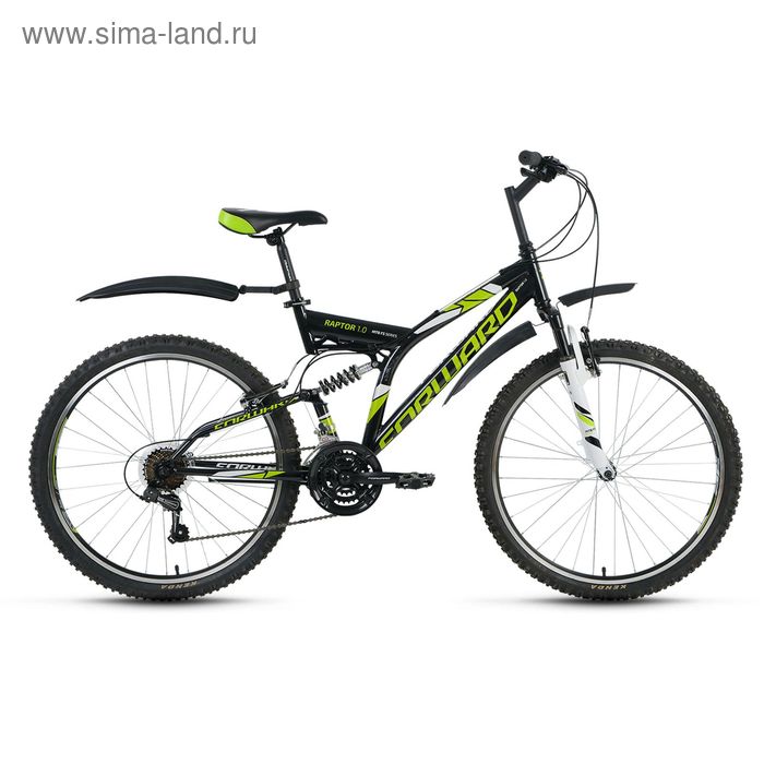 Велосипед 26" Forward Raptor 1.0, 2017, цвет чёрный, размер 16''