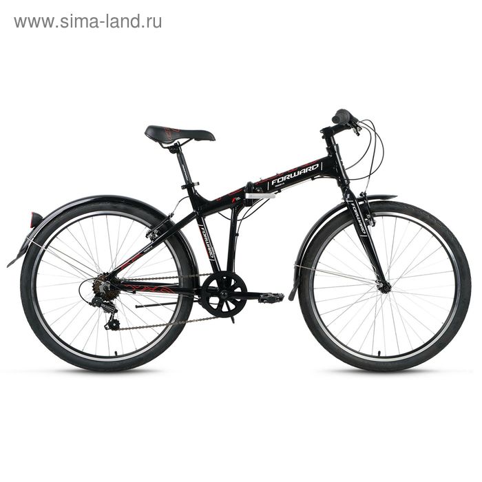 Велосипед 26" Forward Tracer 1.0, 2017, цвет чёрный, размер 17"
