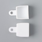 Карниз двухрядный, 180 см, d=2,8 см, цвет белый - Фото 5