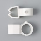 Карниз двухрядный, 180 см, d=2,8 см, цвет белый - Фото 6