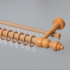 Карниз двухрядный, 180 см, d=2,8 см, бук - Фото 1
