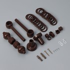 Карниз двухрядный 200 см, d=2.8 см, орех - Фото 3