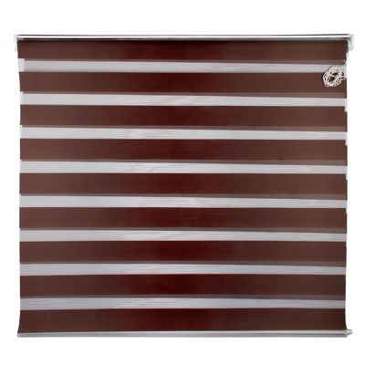 Штора-ролет «День и Ночь», размер 200×160 см, цвет шоколад