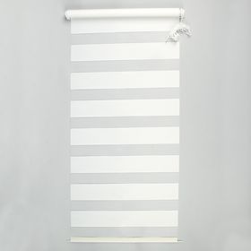 Штора-ролет «День и Ночь», размер 80х160 см, цвет белый