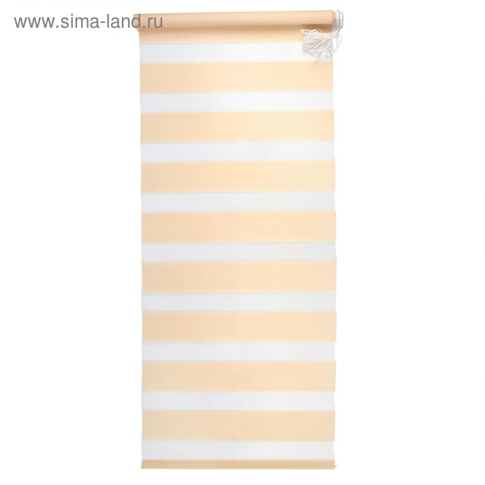 Штора-ролет «День и Ночь», размер 60×160 см, цвет персик - Фото 1
