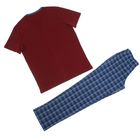 Комплект мужской (футболка, брюки) М-793-09 бордо, р-р 48 - Фото 7