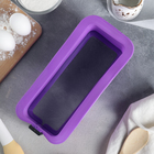 Форма силиконовая для выпечки со стеклянным дном «Прямоугольник», 28,7×13,3 см, цвет МИКС - Фото 2