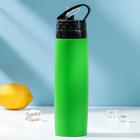 Бутылка для воды «Сайли», 450 мл (корпус из силикона), цвет МИКС - Фото 2