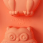 Форма для выпечки Доляна «Животные. Зоопарк», силикон, 29×17×3 см, 6 ячеек (7,5×5,5 см), цвет оранжевый - фото 4569583