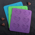 Форма для шоколада двухслойная Доляна «Ты в моём сердце», 28×23,6×0,4 см, 6 ячеек, цвет МИКС - Фото 4