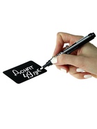 Ценник для надписей меловым маркером, A8, 7.4×0.1×5.2 см, чёрный, ПВХ - Фото 3