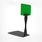 Ценникодержатель «Дели» настольный, на подставке, с изменяемым углом наклона, 8 х 10 х 10 см, цвет чёрный, пластик (комплект 10 шт) - фото 50699148