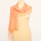 Шарф текстильный женский C1105 цвет персиковый, р-р 28х130 см - Фото 1