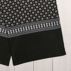 Шарф текстильный мужской 350 цвет чёрный, р-р 28х130 см - Фото 2