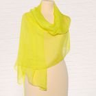 Палантин текстильный женский PC3475 цвет жёлтый, р-р 70х175 см - Фото 1