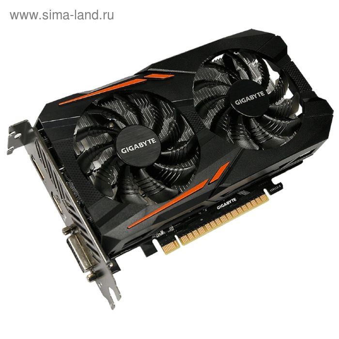 Видеокарта Gigabyte GeForce GTX 1050TI (GV-N105TOC-4GD) 4G,128bit,GDDR5,1316/7008 - Фото 1