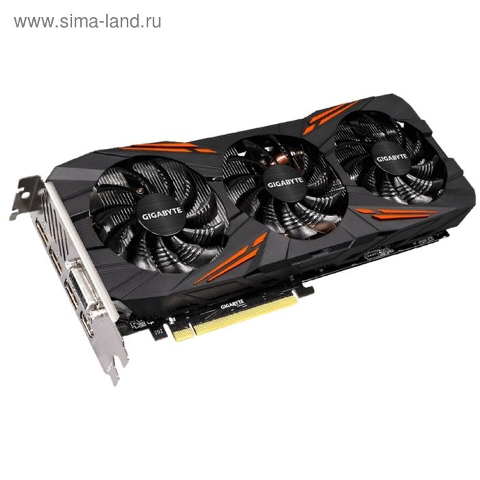 Видеокарта Gigabyte GeForce GTX 1080 (GV-N1080G1 GAMING-8GD) 8G,256bit,GDDR5X,1721/10010 - Фото 1