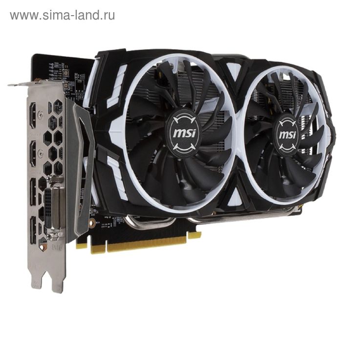 Видеокарта MSI GeForce GTX 1060 ARMOR (6G OCV1) 6G,192bit,GDDR5,1544/8008,DVI,HDMI,DP - Фото 1