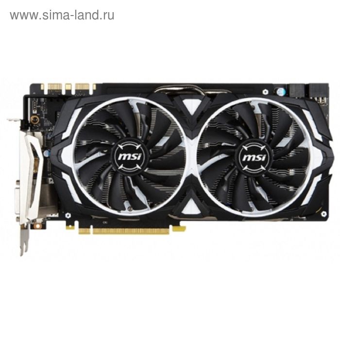 Видеокарта MSI GeForce GTX 1080 ARMOR OC 8G,256bit,GDDR5X,1657/10010,DVI,HDMI,DP - Фото 1