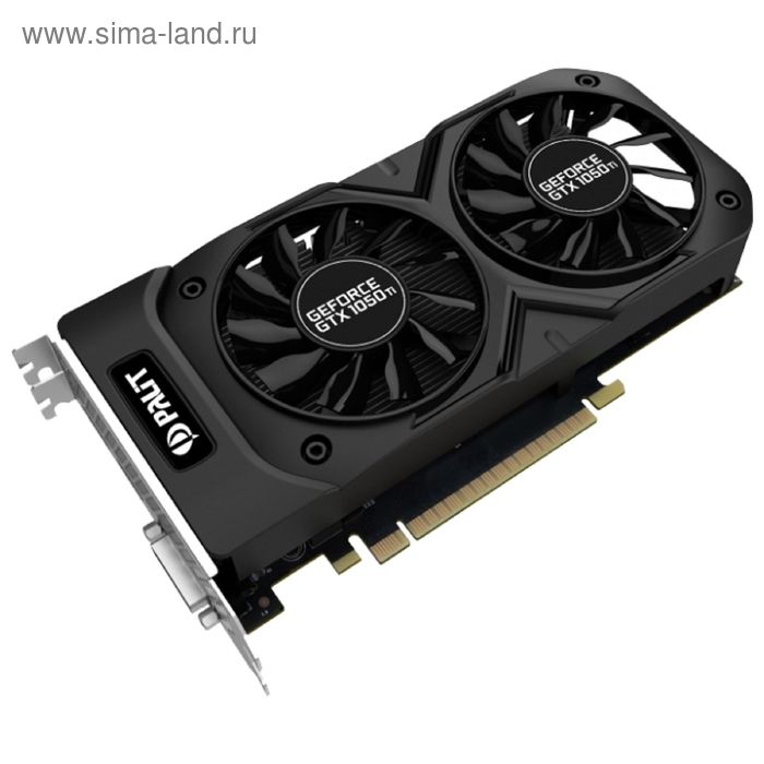 Видеокарта Palit GeForce GTX 1050TI Dual 4G,128bit,GDDR5,1290/7000,Ret - Фото 1