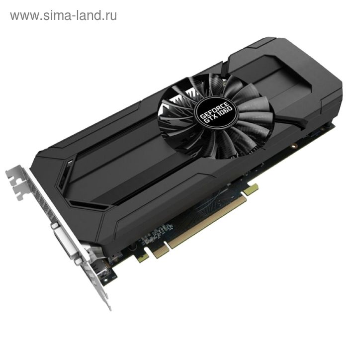 Видеокарта Palit GeForce GTX 1060 STORMX 6G,192bit,GDDR5,1506/8000,Ret - Фото 1