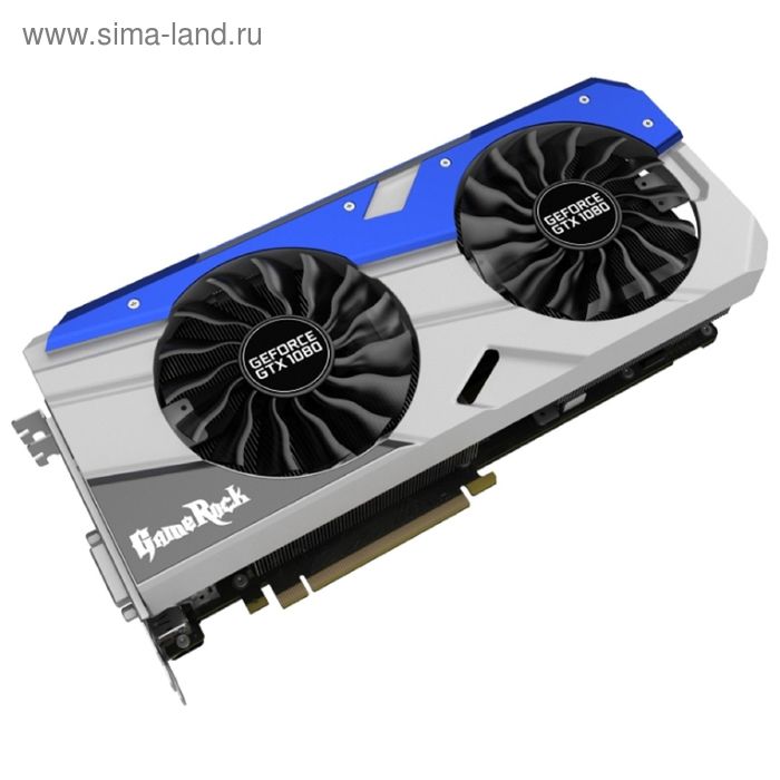 Видеокарта Palit GeForce GTX 1080 GameRock Premium 8G,256bit,GDDR5X,1746/10500,Ret - Фото 1