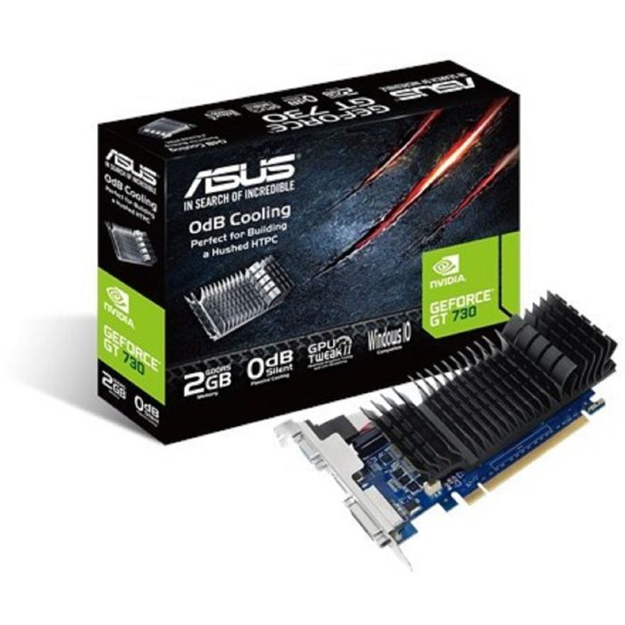 Видеокарта Asus GeForce GT 730 (GT730-SL-2GD5-BRK) 2G, 64bit, GDDR5, 902/5010, Ret - фото 51293442