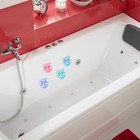 Набор мини-ковриков для ванны на присосках Доляна «Совушки», 11×11 см, 4 шт, цвет МИКС - Фото 2