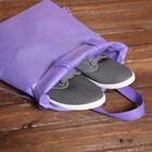 Мешок для обуви на стяжке шнурком "Мишутка", 1 отдел, цвет фиолетовый - Фото 6
