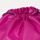 Мешок для обуви на шнурке, размер 35×0.5×40 см, розовый - Фото 3