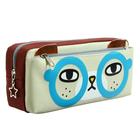 Пенал школьный, на молнии «Очки», белый - фото 119089469