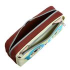 Пенал школьный, на молнии «Очки», белый - фото 119089471