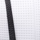 Клатч женский на молнии, 1 отдел, наружный карман, длинный ремень, цвет белый/чёрный - Фото 4