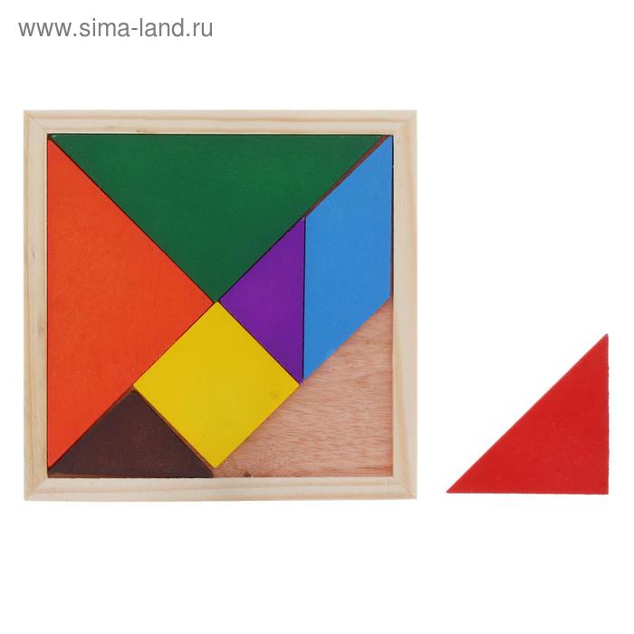 Головоломка "Танграм", многоугольники 7 элементов - Фото 1